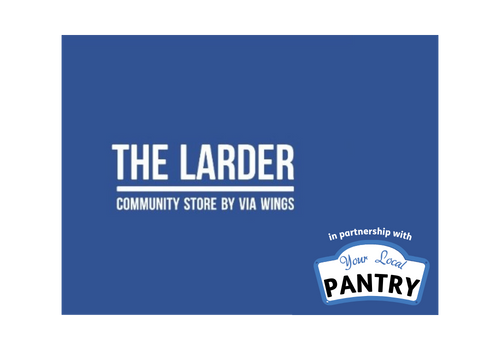 The larder community store via Via wings, your local pantry
