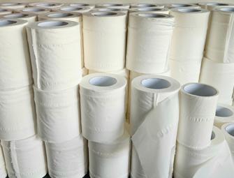 large collection of toilet roll